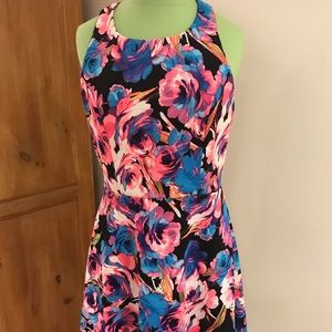 Ootd sleeveless multi color dress